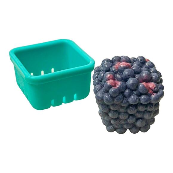 American Girl ACAI Blue BERRIES + Teal CONTAINER Fruit Stand Blueberries Kitchen - Picture 2 of 4